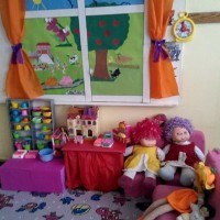 okul öncesınde kağit işler, duvar süsü ,davetiye kartları ,suluboya  çalişması (6396)