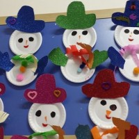 okul öncesınde kağit işler, duvar süsü ,davetiye kartları ,suluboya  çalişması (6399)