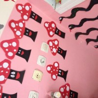 okul öncesınde kağit işler, duvar süsü ,davetiye kartları ,suluboya  çalişması (6423)