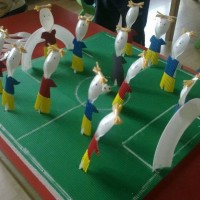 okul öncesınde kağit işler, duvar süsü ,davetiye kartları ,suluboya  çalişması (6437)