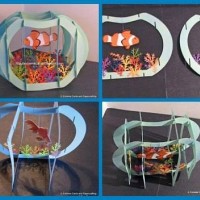 okul öncesınde kağit işler, duvar süsü ,davetiye kartları ,suluboya  çalişması (6449)