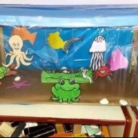 okul öncesınde kağit işler, duvar süsü ,davetiye kartları ,suluboya  çalişması (6465)