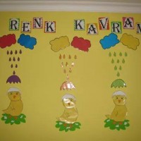 okul öncesınde kağit işler, duvar süsü ,davetiye kartları ,suluboya  çalişması (6481)