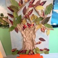 okul öncesınde kağit işler, duvar süsü ,davetiye kartları ,suluboya  çalişması (6486)