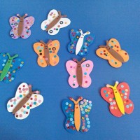 okul öncesınde kağit işler, duvar süsü ,davetiye kartları ,suluboya  çalişması (6498)