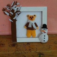 okul öncesınde kağit işler, duvar süsü ,davetiye kartları ,suluboya  çalişması (6508)