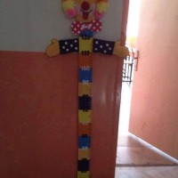 okul öncesınde kağit işler, duvar süsü ,davetiye kartları ,suluboya  çalişması (6511)