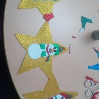 okul öncesınde kağit işler, duvar süsü ,davetiye kartları ,suluboya  çalişması (6541)