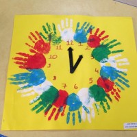 okul öncesınde kağit işler, duvar süsü ,davetiye kartları ,suluboya  çalişması (6559)