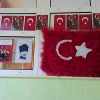 okul öncesınde kağit işler, duvar süsü ,davetiye kartları ,suluboya  çalişması (6596)