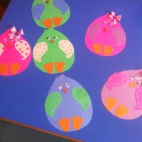 okul öncesınde kağit işler, duvar süsü ,davetiye kartları ,suluboya  çalişması (6622)