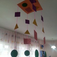 okul öncesınde kağit işler, duvar süsü ,davetiye kartları ,suluboya  çalişması (6633)