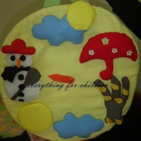 okul öncesınde kağit işler, duvar süsü ,davetiye kartları ,suluboya  çalişması (6642)