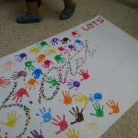 okul öncesınde kağit işler, duvar süsü ,davetiye kartları ,suluboya  çalişması (6680)