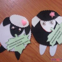 okul öncesınde kağit işler, duvar süsü ,davetiye kartları ,suluboya  çalişması (6689)