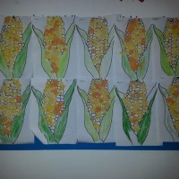 okul öncesınde kağit işler, duvar süsü ,davetiye kartları ,suluboya  çalişması (6723)