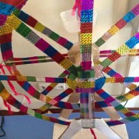 okul öncesınde kağit işler, duvar süsü ,davetiye kartları ,suluboya  çalişması (6743)