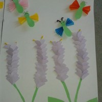 okul öncesınde kağit işler, duvar süsü ,davetiye kartları ,suluboya  çalişması (6749)