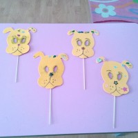 okul öncesınde kağit işler, duvar süsü ,davetiye kartları ,suluboya  çalişması (6754)