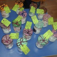 okul öncesınde kağit işler, duvar süsü ,davetiye kartları ,suluboya  çalişması (6758)