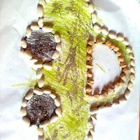 okul öncesınde kağit işler, duvar süsü ,davetiye kartları ,suluboya  çalişması (6766)