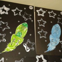 okul öncesınde kağit işler, duvar süsü ,davetiye kartları ,suluboya  çalişması (6769)