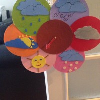 okul öncesınde kağit işler, duvar süsü ,davetiye kartları ,suluboya  çalişması (6774)