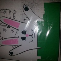 okul öncesınde kağit işler, duvar süsü ,davetiye kartları ,suluboya  çalişması (6778)