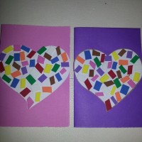 okul öncesınde kağit işler, duvar süsü ,davetiye kartları ,suluboya  çalişması (6786)