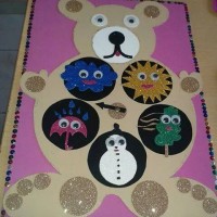 okul öncesınde kağit işler, duvar süsü ,davetiye kartları ,suluboya  çalişması (6813)