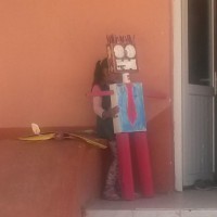 okul öncesınde kağit işler, duvar süsü ,davetiye kartları ,suluboya  çalişması (6819)