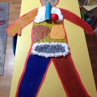 okul öncesınde kağit işler, duvar süsü ,davetiye kartları ,suluboya  çalişması (6847)