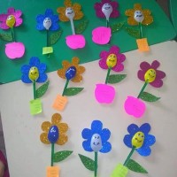 okul öncesınde kağit işler, duvar süsü ,davetiye kartları ,suluboya  çalişması (6864)