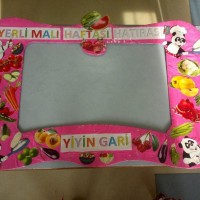 okul öncesınde kağit işler, duvar süsü ,davetiye kartları ,suluboya  çalişması (6894)