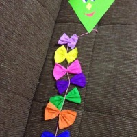 okul öncesınde kağit işler, duvar süsü ,davetiye kartları ,suluboya  çalişması (6896)