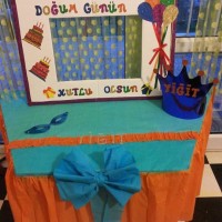 okul öncesınde kağit işler, duvar süsü ,davetiye kartları ,suluboya  çalişması (6907)