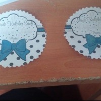 okul öncesınde kağit işler, duvar süsü ,davetiye kartları ,suluboya  çalişması (6917)