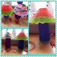 okul öncesınde kağit işler, duvar süsü ,davetiye kartları ,suluboya  çalişması (6918)