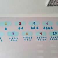 okul öncesınde kağit işler, duvar süsü ,davetiye kartları ,suluboya  çalişması (6934)