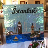 okul öncesınde kağit işler, duvar süsü ,davetiye kartları ,suluboya  çalişması (6936)