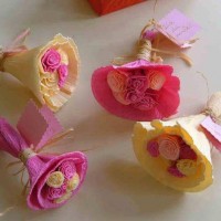 okul öncesınde kağit işler, duvar süsü ,davetiye kartları ,suluboya  çalişması (6938)