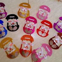 okul öncesınde kağit işler, duvar süsü ,davetiye kartları ,suluboya  çalişması (6944)