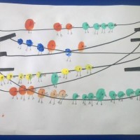 okul öncesınde kağit işler, duvar süsü ,davetiye kartları ,suluboya  çalişması (6950)