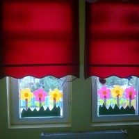 okul öncesınde kağit işler, duvar süsü ,davetiye kartları ,suluboya  çalişması (6962)