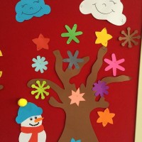 okul öncesınde kağit işler, duvar süsü ,davetiye kartları ,suluboya  çalişması (6984)