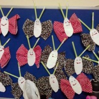 okul öncesınde kağit işler, duvar süsü ,davetiye kartları ,suluboya  çalişması (6997)