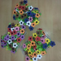 okul öncesınde kağit işler, duvar süsü ,davetiye kartları ,suluboya  çalişması (6999)