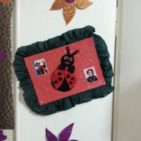 okul öncesınde kağit işler, duvar süsü ,davetiye kartları ,suluboya  çalişması (7004)