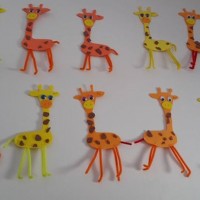 okul öncesınde kağit işler, duvar süsü ,davetiye kartları ,suluboya  çalişması (7015)