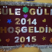 okul öncesınde kağit işler, duvar süsü ,davetiye kartları ,suluboya  çalişması (7021)